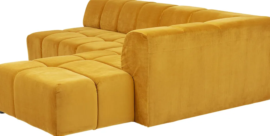 KARE Ecksofa Belami Velvet Amber Rechts