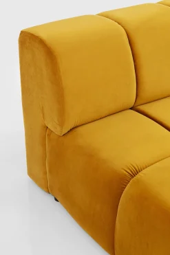 KARE Ecksofa Belami Velvet Amber Rechts