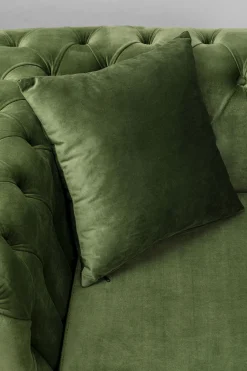 KARE Ecksofa Bellissima Velvet Grün Rechts