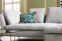 KARE Ecksofa Gianni Cord Grau Rechts