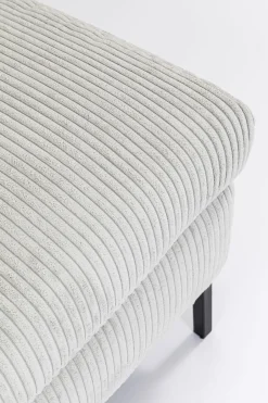 KARE Ecksofa Gianni Cord Grau Rechts