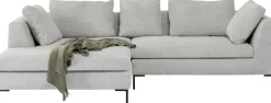 KARE Ecksofa Gianni Cord Grau Links