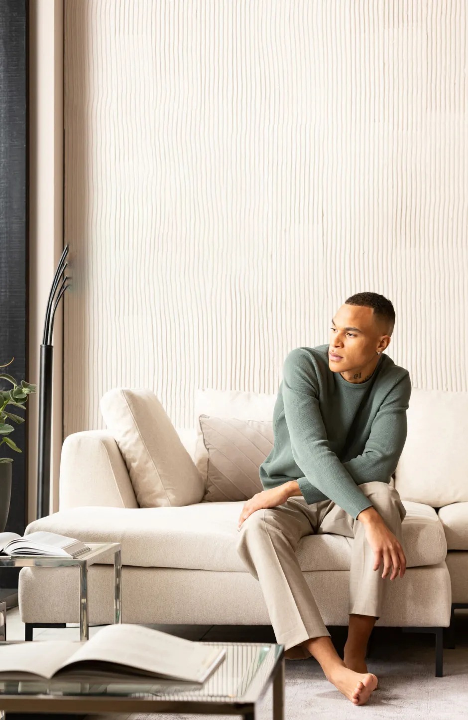 KARE Ecksofa Gianni Creme Links