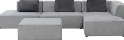 KARE Ecksofa Infinity Atlanta Grau Rechts