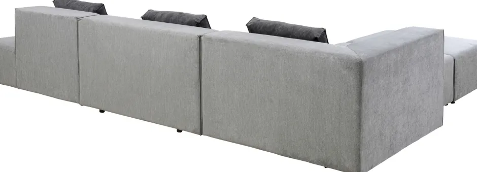 KARE Ecksofa Infinity Atlanta Grau Links