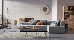 KARE Ecksofa Infinity Ottomane Grau Rechts