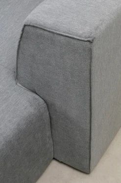 KARE Ecksofa Infinity Ottomane Grau Rechts