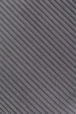 KARE Ecksofa Infinity Ottomane Cord Grau Links