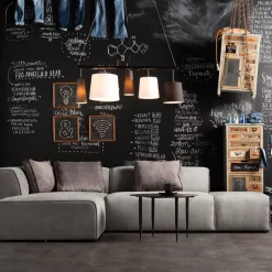 KARE Ecksofa Infinity Ottomane Grau Links