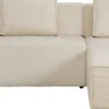 KARE Ecksofa Infinity Ottomane Cord Creme Rechts