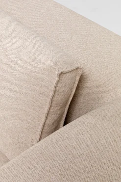 KARE Ecksofa Infinity Ottomane Creme Rechts