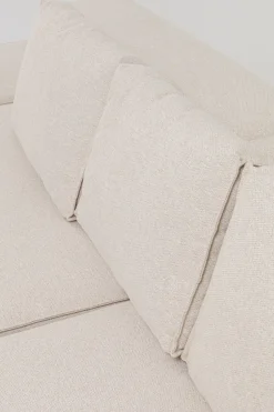 KARE Ecksofa Infinity Ottomane Creme Rechts