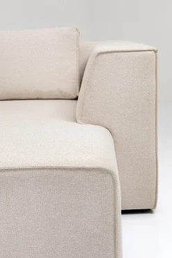 KARE Ecksofa Infinity Ottomane Creme Rechts