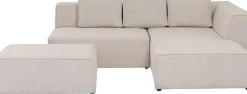KARE Ecksofa Infinity Ottomane Creme Rechts