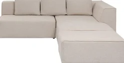 KARE Ecksofa Infinity Ottomane Creme Rechts
