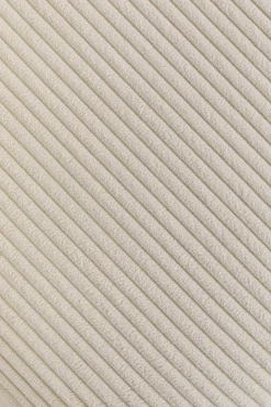 KARE Ecksofa Infinity Ottomane Cord Creme Links