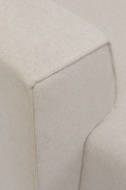 KARE Ecksofa Infinity Ottomane Creme Links