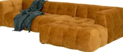 KARE Ecksofa Salamanca Goldbraun Rechts