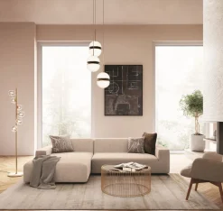 KARE Freistil Ecksofa 175 Creme Links