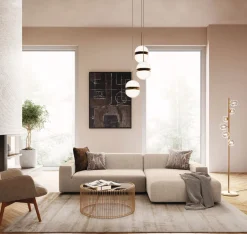 KARE Freistil Ecksofa 175 Creme Rechts