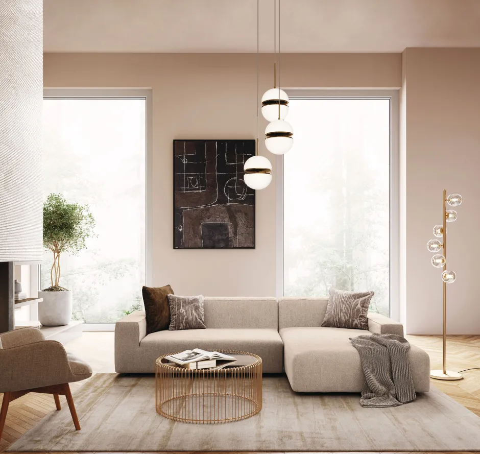 KARE Freistil Ecksofa 175 Creme Rechts