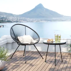 KARE Gartenset Acapulco 2tlg Schwarz