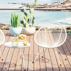 KARE Gartenset Acapulco 2tlg Weiß