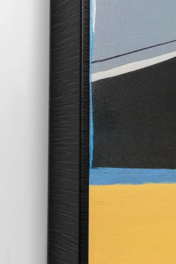 KARE Gerahmtes Bild Abstract Shapes Orange 73x143cm