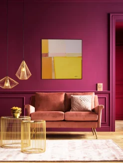 KARE Gerahmtes Bild Abstract Shapes Gelb 113x113cm