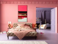 KARE Gerahmtes Bild Abstract Shapes Pink 73x143cm