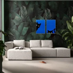 KARE Gerahmtes Bild Ciao Gatto (2/Set)