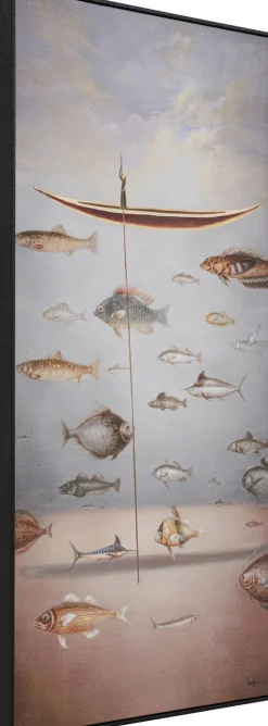 KARE Gerahmtes Bild Cloud Fisherman Boat 60x120cm