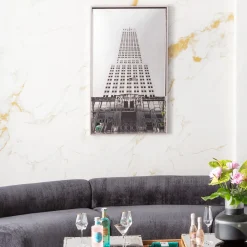 KARE Gerahmtes Bild Empire State Mirror 77x130cm