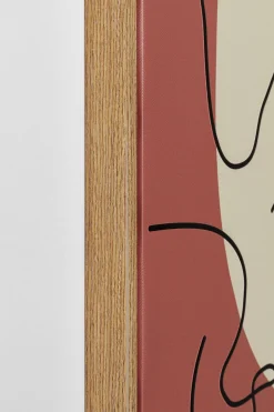 KARE Gerahmtes Bild Faccia Arte Tri Colore 90x120cm