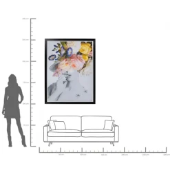 KARE Gerahmtes Bild Flower Lady Pastell 117x154cm