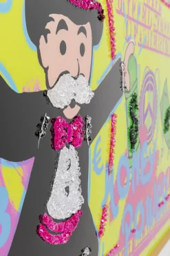 KARE Gerahmtes Bild Graffiti Money 70x160cm