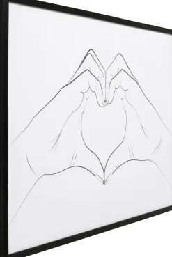 KARE Gerahmtes Bild Heart Hands 103x73cm