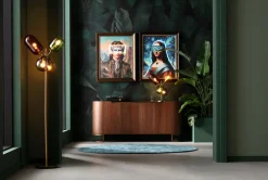 KARE Gerahmtes Bild LED Art Gentleman 80x100cm