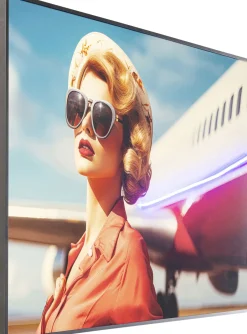 KARE Gerahmtes Bild LED Jetset Pose Lady 120x80cm