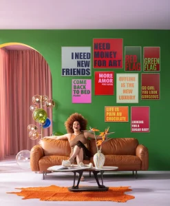 KARE Gerahmtes Bild New Friends 80x80cm