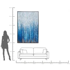KARE Gerahmtes Bild Rain Shower 120x180cm