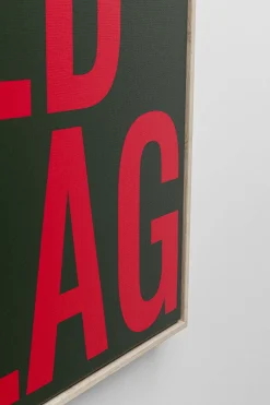 KARE Gerahmtes Bild Red Flag 40x60cm