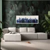 KARE Gerahmtes Bild Shadow Skyline Blue 160x60cm