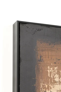 KARE Gerahmtes Bild Silence Braun 120x120cm