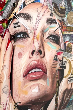 KARE Glasbild Artsy Portrait Front 80x120cm