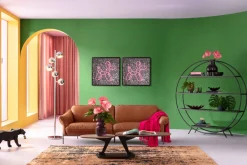 KARE Glasbild Balloon Dog LED 80x80cm