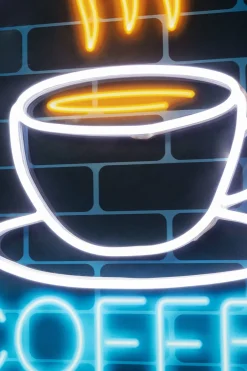 KARE Glasbild Coffee LED 80x80cm