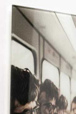 KARE Glasbild Commuter Monkey 60x60cm