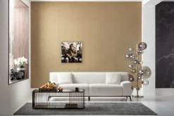 KARE Glasbild Commuter Monkey 60x60cm