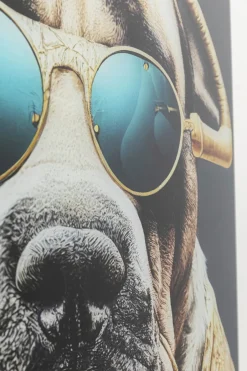 KARE Glasbild Fashion Dog 60x80cm